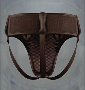 KLTW – Soutien-gorge de boxe en néoprène marron pour homme, avec logo en relief, respirant, soutien de la taille, protection sportive - Product Image 6