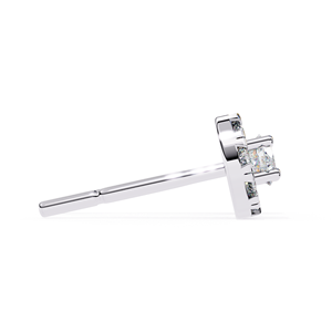 REYES GRA Certified 925 Sterling Silver Round Cut 1.5Ct Moissanite Fine Jewelry Wholesale 14K White Gold Screw Back <b>Stud</b> <b>Earring</b> - Product Image 3