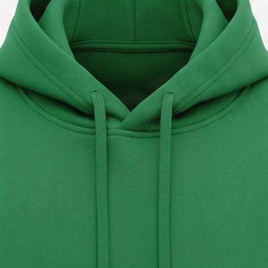 Sudadera con Capucha Premium Unisex de Algodón Grueso con Estampado 3D en Relieve, Estilo Urbano Oversize, Patrón Liso, Forro Polar para Hombre, Venta al por Mayor de Ropa - Product Image 4