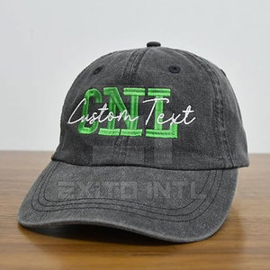 Services OEM, casquette de baseball brodée sur mesure avec logo personnalisé, respirante et imperméable, casquettes en coton à 7 panneaux - Product Image 2