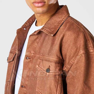 Premium <b>Jeans</b> Winter Jacket Designed For Men <b>Soft</b> Inner Warmth Trendy Streetwear Look Ideal For Winter Season Outfit - Product Image 5