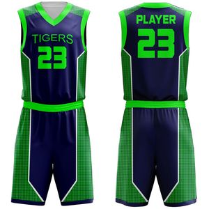 Ensemble d'uniformes de basketball personnalisés sans manches, maillot et short d'équipe, kit sportif par sublimation avec logo, nom et numéro pour clubs, écoles et équipes - Product Image 6