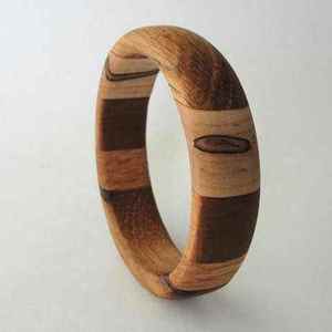 <b>Boho</b> Style Wooden Bangle With Rustic Finished For Daily Wear Festival Weddings Vintage Fashion Jewelry Wooden Cuff & <b>Bracelets</b> - Product Image 4