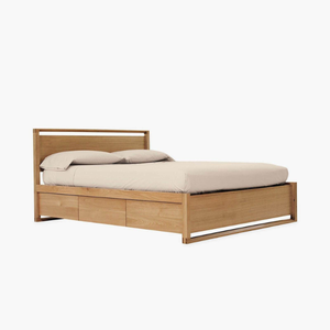 Cama King Size de Madera con Estructura de Madera de Teca de Estilo Lujoso para Muebles de Dormitorio - Product Image 3