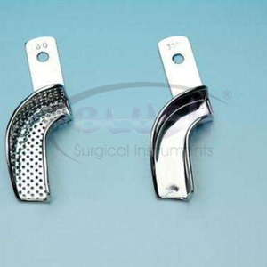 Stainless Steel Partial Impression Tray in Various Kinds and Qualities Manual Power Source Dental Equipment By <b>Blush</b> Surgical - Product Image 5