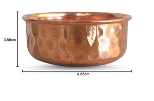 Tazón de Cobre Puro con Diseño Martillado Katori, Auténtico, 180 ml, Vajilla para Servir Nueces, Ensaladas y Frutas, Versátil para Cocina y Comedor - Product Image 6
