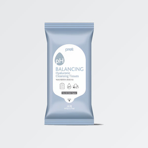 แผ่นเช็ดทำความสะอาดเครื่องสำอาง Prreti Korean K-Beauty Hyalruronik Cleansing Tisyu 20 แผ่น ผลิตในเกาหลี ทิชชู่เปียก - Product Image 6