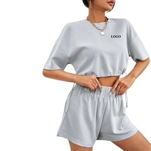 ชุดเซ็ต 2 ชิ้นสำหรับผู้หญิงไซส์ใหญ่ ขายดี ผ้าฝ้าย 100% ระบายอากาศได้ดี สวมใส่สบาย เหมาะสำหรับฤดูใบไม้ผลิ/ฤดูร้อน - Product Image 1