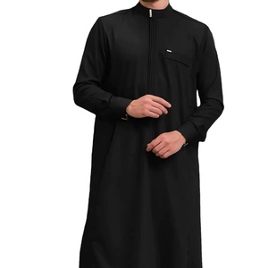 ผ้าฝ้าย100% ความยาวถึงพื้นของผู้ชายจากตะวันออกกลางสไตล์ลำลองผู้ผลิต OEM ที่มีดีไซน์และตัวเลือกที่กำหนดเองล่าสุด - Product Image 2