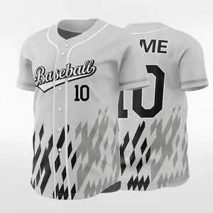 Оптовая продажа, дизайнерская рубашка на пуговицах с логотипом, сублимированная бейсбольная майка, Молодежная бейсбольная майка, бренд Y2AS INDUSTRY