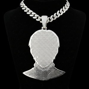 Collar con Colgante del Capitán Bling de Anime Warrior, Joyería Fina, Colgantes y Dijes, Moissanita VVS, Joyería Urbana - Product Image 1