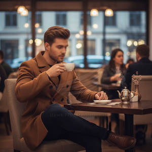 Abrigo Largo de Lana para Hombre, Transpirable y Elegante, Ideal para Uso Formal y de Negocios, Superventas - Product Image 5