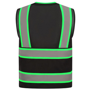 Chaleco de Seguridad para Hombre en Color Negro y Verde, Ajuste Perfecto, Cómodo, Duradero, Diseño Ergonómico Táctico, Embalaje Personalizado - Product Image 2