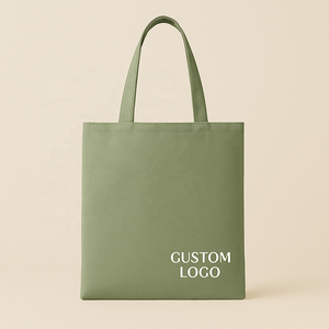 Bolsa de tela de algodón 100% personalizada con logo impreso y serigrafía de alta calidad con diseño de flores naturales para compras. - Product Image 6