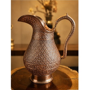 Carafe à eau en cuivre Indian Art Villa avec un design chinois traditionnel et une grande capacité pour la salle à manger - Product Image 6