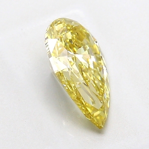Diamant de laboratoire de 1,64 ct, taille poire, jaune intense fantaisie, VS2 - Product Image 3
