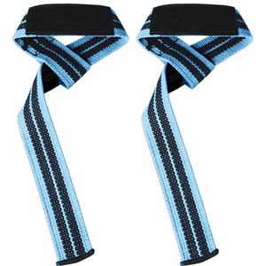 Vente en gros de sangles de levage lourdes pour femmes, enveloppes de soutien de poignet pour dynamophilie, musculation, entraînement de gymnastique, sangles d'haltérophilie en coton - Product Image 5