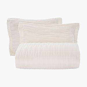 Juego de Edredón King de 3 Piezas en Microfibra Beige para una Cama Confortable - Product Image 1