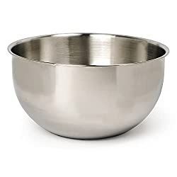 Bol en acier inoxydable de qualité alimentaire supérieure pour servir des salades, des fruits, du riz, des soupes, des pâtes, des collations et des desserts à la maison - Product Image 1