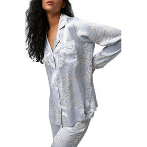 Conjunto de Pijamas de Seda Satinada de Alta Calidad 2026 para Mujer, Ropa de Dormir Suave de Seda de Hielo, Camisones de Seda para Mujer - Product Image 5