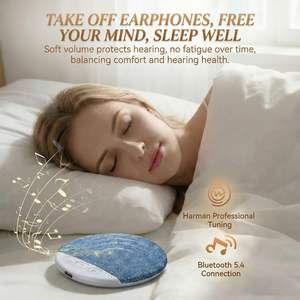 Altavoz Ultra Delgado para Debajo de la Almohada con Ruido Blanco V5.4, Altavoz de Cabecera para Dormir de Lado con Temporizador de 30/60/90 Minutos - Product Image 4