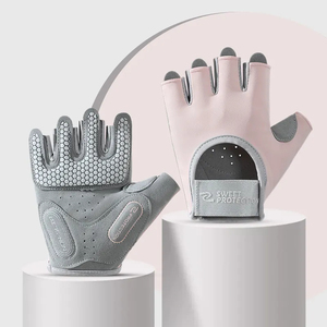 Guantes Deportivos de Medio Dedo de Poliéster de Alta Calidad para Hombre y Mujer, Ligeros, Antideslizantes, con Soporte para Muñeca, para Levantamiento de Pesas, Gimnasio y Deportes - Product Image 3