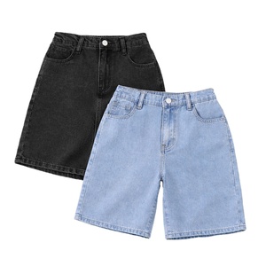 Shorts de bain pour garçons en gros – Taille mi-haute, rayés, en coton et lin, multi-poches, style streetwear pour enfants, respirants, pour l'été - Product Image 1