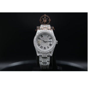 Reloj de Diamantes Moissanite de Acero Inoxidable Más Vendido para Regalos Corporativos, Bodas, Compromisos y Uso Diario Elegante - Product Image 4