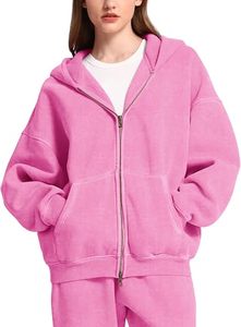 Sudadera con Capucha Oversize para Mujer, Hombros Caídos, Color Liso, Forro Polar 100% Algodón Ecológico Transpirable, Bordada, Tallas Grandes - Product Image 2