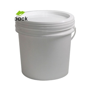 ถังพลาสติก15L เกรดอาหารพร้อมฝาปิดถังสีถังกลองและถัง - Product Image 1