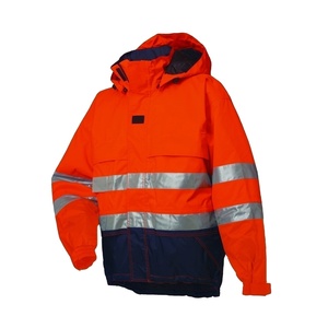 <b>Waterproof</b> ANSI Class 1 LED Flash Reflective High Visibility Winter Heavy Duty Safety Workwear <b>Jacket</b> with Custom Logo - Product Image 1