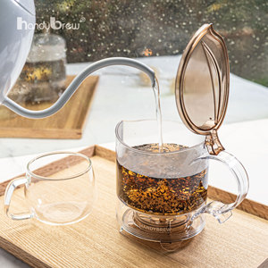 HandyBrew Portable Loose Leaf <b>Tea</b> Infuser, Gravity <b>Tea</b> <b>Maker</b> BPA Free Eco-Friendly for OEM ODM Private Label Wholesale - Product Image 5