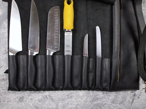 Sac de Chef en Cuir Véritable OEM Personnalisé, Robuste, Anti-Odeur, Durable, pour Ranger les Couteaux, LSKR-0038 - Product Image 5