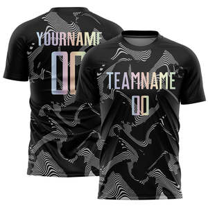 ชุดฟุตบอลแบบกำหนดเองได้ 100% โพลีเอสเตอร์ ชุดเสื้อและกางเกงขาสั้นทีม สไตล์สปอร์ต ออกแบบชื่อและหมายเลขได้ตามต้องการ ชุดกีฬา - Product Image 2
