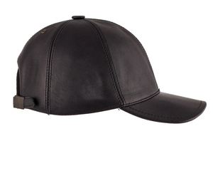Blank Faux Leather <b>Hats</b> Ready for Custom Printing Wholesale Low MOQ Custom Leather Baseball <b>Cap</b> with 3D Embroidery - Product Image 1
