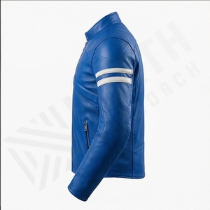 Chaqueta de Motociclista de Cuero Genuino para Hombre de la Mejor Calidad, Nueva Colección de Invierno, Chaquetas de Motocicleta con Protecciones Desmontables Personalizadas - Product Image 3