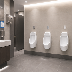 Urinoir mural monobloc en céramique à siphon en P, design moderne, désodorisation automatique, faible débit, facile à nettoyer, pour hôpitaux - Product Image 5