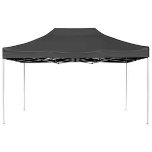 Tente de mariage et de fête en alliage d'aluminium anthracite et tissu Oxford avec revêtement PVC - Product Image 2