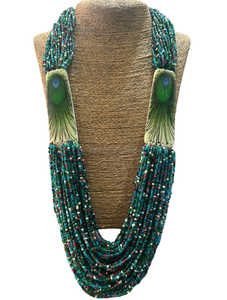 Hot Selling Seed Beaded <b>Peacock</b> Design Necklace Vintage <b>Jewelry</b> by Rawat Handicrafts - Product Image 2