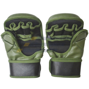 Gants de Sparring MMA Respirants Demi-Doigts en Cuir PU et PVC Personnalisables de Haute Qualité, Meilleures Ventes pour les Salles de Sport - Product Image 4