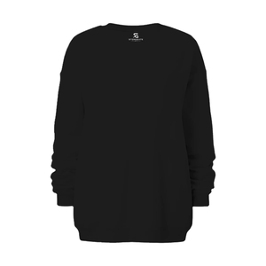 Sudadera Casual de Invierno para Mujer, Suave Felpa de Algodón, Cuello Redondo, Manga Larga, Corte Holgado, Ropa Urbana, Bordado Personalizado - Product Image 5