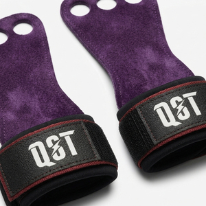 Wholesale Adjustable Leather Wrist Support Lifting Grips Non-Slip Custom Logo Gym Workout Weightlifting Training <b>Hand</b> Grips - Product Image 2