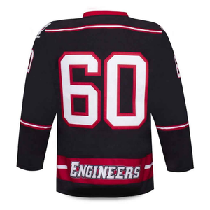 Maillot de hockey sur glace unisexe pour adulte, personnalisé, respirant, léger, sans manches, col en V, imprimé animal, en polyester sublimé - Product Image 3