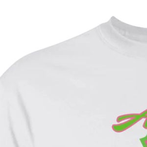 <b>White</b> <b>Short</b> <b>Sleeve</b> T <b>Shirt</b> Greek Letter Graphic Print Crew Neck Casual Cotton Style <b>Women's</b> Apparel Top Everyday Streetwear Tee - Product Image 5