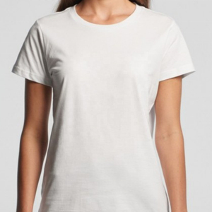 Camiseta de Manga Corta para Mujer, 100% Algodón Premium, Personalizable, Transpirable, Tallas Grandes, Estilo Casual, Decoración con Logotipo Impreso Personalizado, Verano - Product Image 1