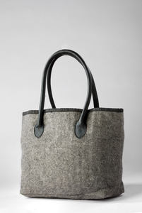 Sac fourre-tout en feutre de haute qualité, très tendance, avec poignées en cuir, élégant et durable, idéal pour le bureau, les courses et les voyages. - Product Image 3