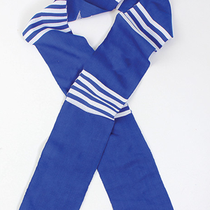 ผ้าพันคอไหมพรมลายทางสีน้ำเงินรอยัล Zeta Phi Beta พร้อมชายครุยสุดหรู ผ้าพันคออะคริลิกเนื้อนุ่มคุณภาพพรีเมียมสำหรับอุปกรณ์สั่งสมพันธุ์พี่น้อง - Product Image 6