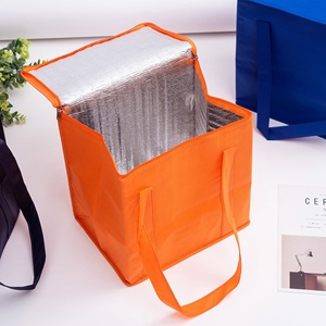 Custom Logo PP non woven Cooler Tote Bag Zipper Closure for Retail Promotion and Supermarket Shopping - Product Image 1