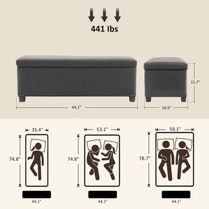 "Modern <b>Wooden</b> & Leather Living Room <b>Bench</b> Ottoman Home Kitchen Hotel Furniture" - Product Image 3