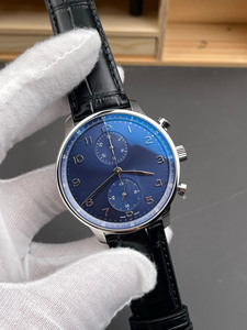 Collector's Edition High-quality Luxurious Blue Dial Business Commuting <b>Chronograph</b> <b>Automatic</b> Mechanical Men's Watch - Product Image 2
